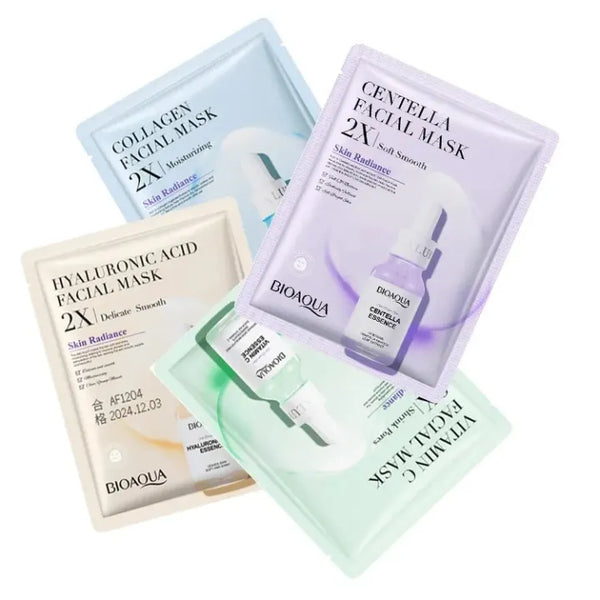 BIOAQUA Pack of 4 Shrink Pores Moisturizing Facial Sheet Mask