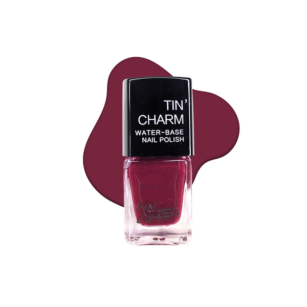 Tin' Charm Nail Polish | Peel Off | Maroon