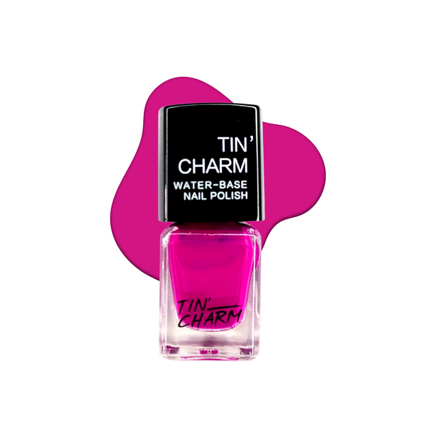 Tin' Charm Nail Polish | Peel Off | Royal Pink