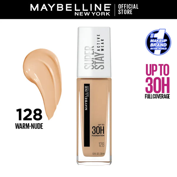 Maybelline SuperStay Full Coverage 24H Liquid Foundation - 128 Warm Nude