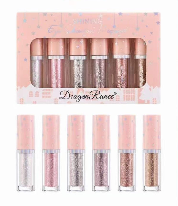 Dragon Ranee - Set Of 6 Shimmer And Shiny Liquid Glitter Eyeshadow